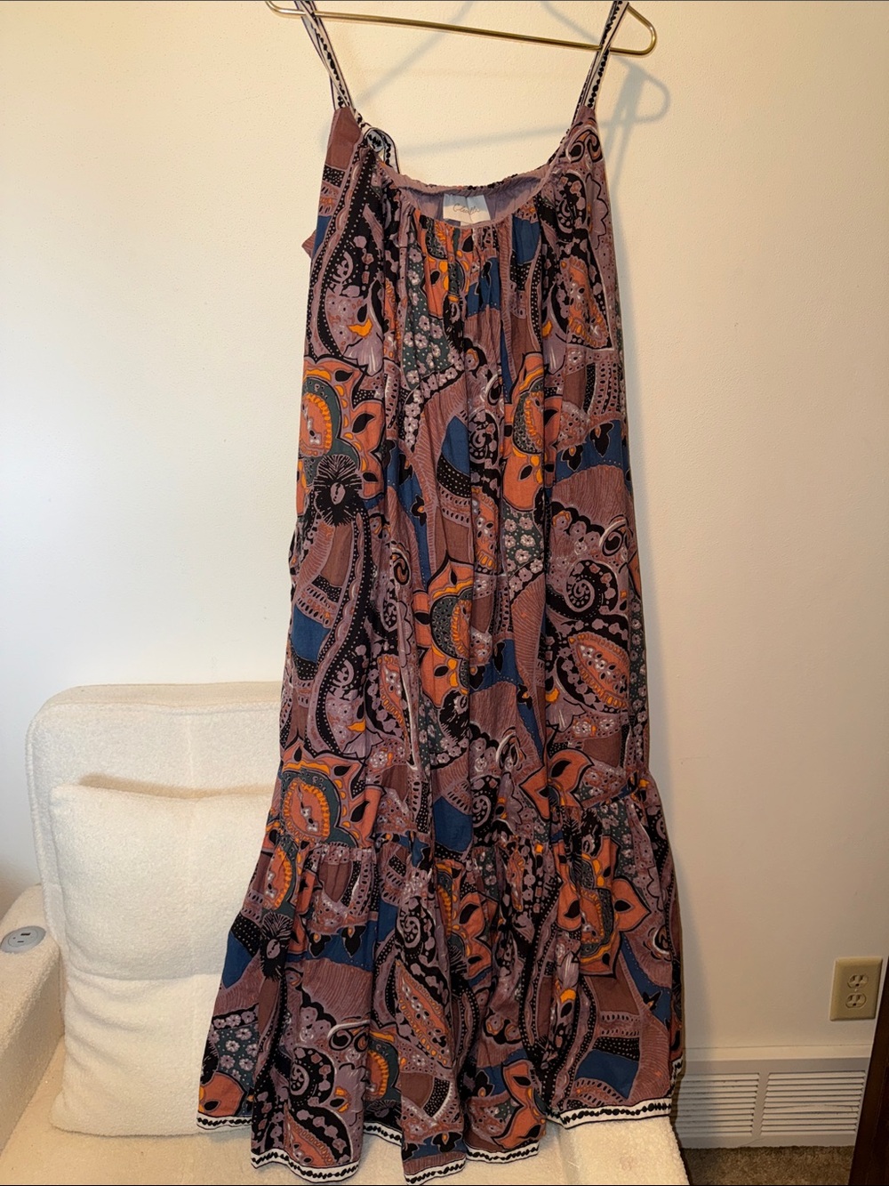 Cleobella dress  with Navy & Coral Accents